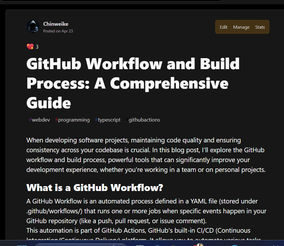GitHub Workflow and Build Process: A Comprehensive Guide